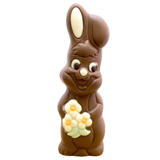 Lapin Fleur Choco Lt 125G 18Cm