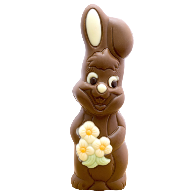 Lapin Fleur Choco Lt 125G 18Cm
