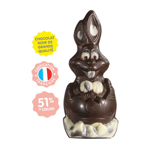Lapin Coquille Choco Noir 120G