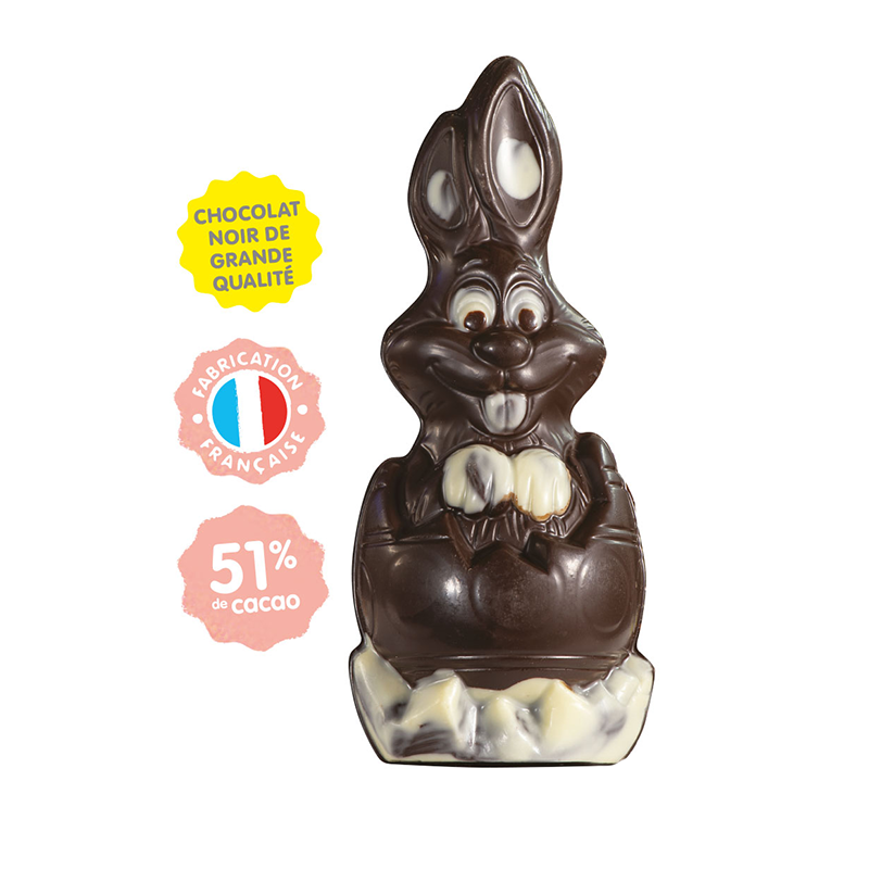 Lapin Coquille Choco Noir 120G